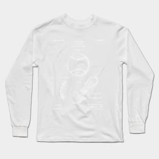 Baseball Patent - Softball Art - Antique Long Sleeve T-Shirt